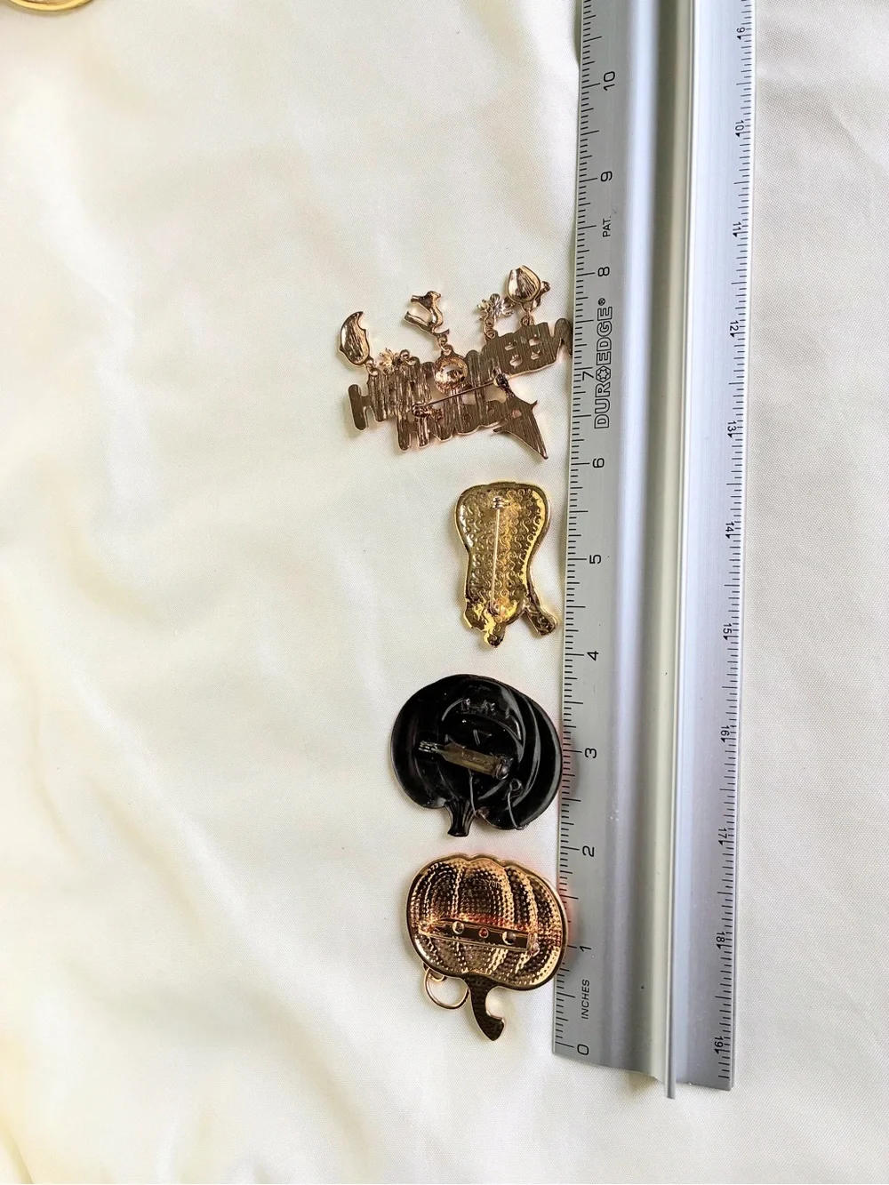 Halloween Pumpkin Pin Lot - Orange, Copper, Black